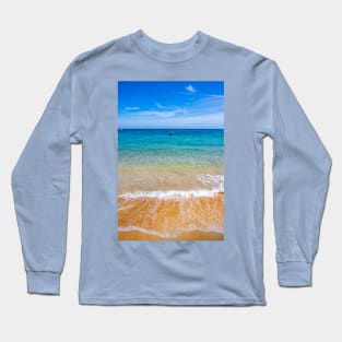 beautiful scenery beach wave Long Sleeve T-Shirt